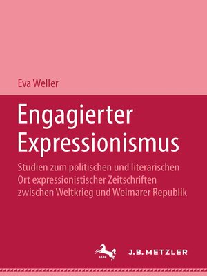cover image of Engagierter Expressionismus